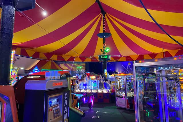 Blackpool south pier arcade
