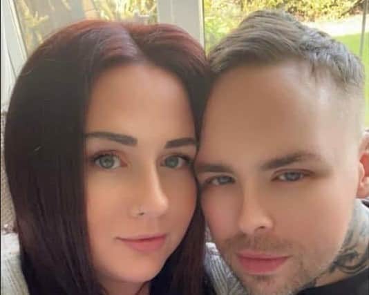 Damian Kilshaw with partner Jessica