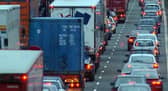 The  motorway is partially blocked on the westbound carriageway after a crash near junction 3 (Blackburn West/Wheelton).