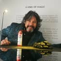 Laurence Llewelyn-Bowen  admires 'A Kind of Magic' by artist Severi Haapala from Finland, on display at Showtown, Blackpool, part of Lightpool Festival 2024.   A celebration of art, light, music and performance, with 24 different art and light installations around Blackpool sea front and around the town for nine nights until October 26th.