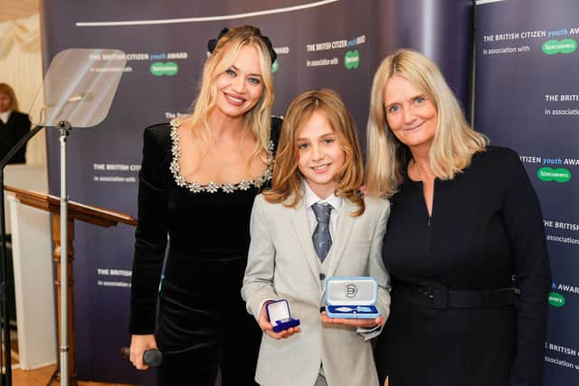 L to R: Kimberly Wyatt, Joseph Gethin BCyA and Nicky Cox of First News