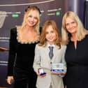 L to R: Kimberly Wyatt, Joseph Gethin BCyA and Nicky Cox of First News