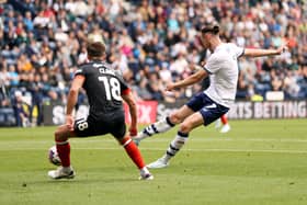Will Keane (R) hasn't played for Preston North End since the end of September. (Photo by Charlotte Tattersall/Getty Images)
