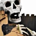 The unmistakable skull at Blackpool Pleasure Beach Resort Ghost Train