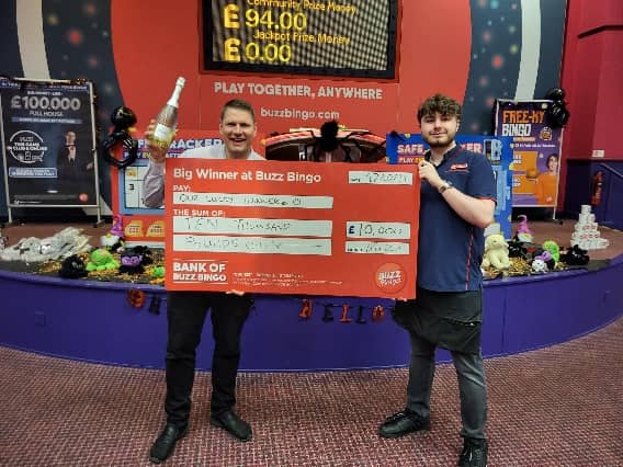 One lucky person has scooped up £10,000 at Buzz Bingo in Burnley. 