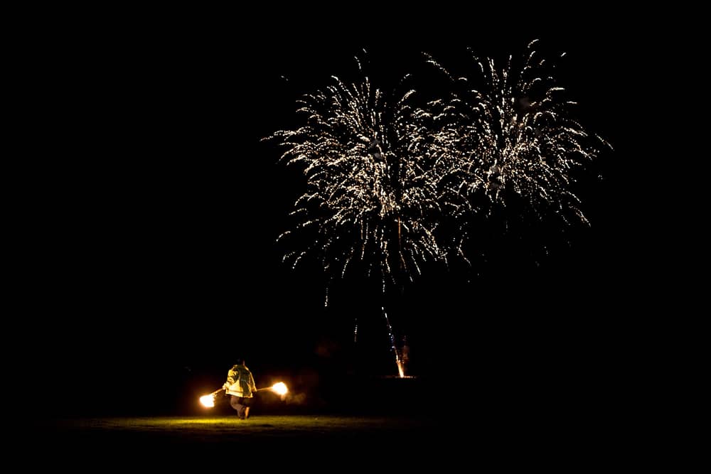 Bonfire Night is celebrated with firework displays across the UK. 