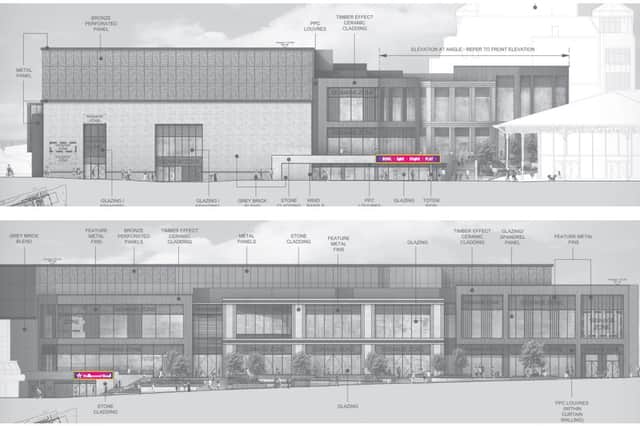 How the signs will look from the oustide of Animate - from two angles