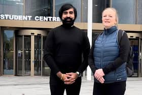 Shaz Malik and Prof Joanne Westwood of UCLan