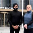 Shaz Malik and Prof Joanne Westwood of UCLan