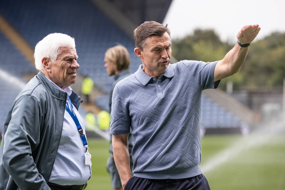 Paul Heckingbottom with Peter Ridsdale