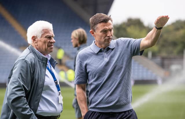 Paul Heckingbottom with Peter Ridsdale