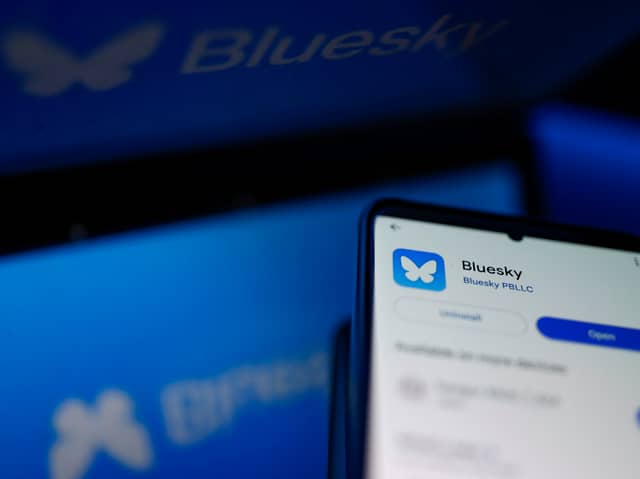 Bluesky has added millions of users in just a week. Photo: IAN LANGSDON/AFP via Getty Images