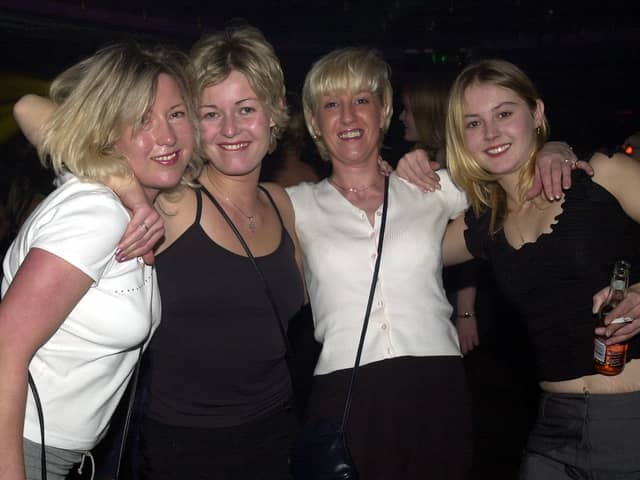 Late night revellers at Melanies Magic Wand Adult Clubbing event at Squires Nightclub, Preston. 