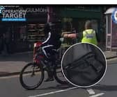 Cop tackles masked e-bike rider and finds loaded gun