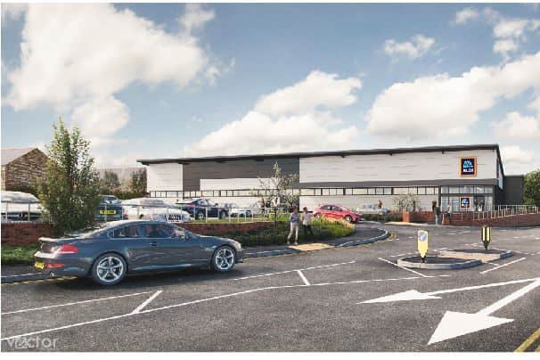 Plans for a new Aldi in Accrington