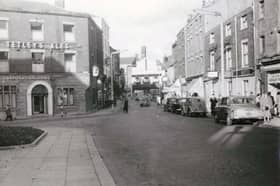In the middle of town, 1960s. Corporation Arms to the left
