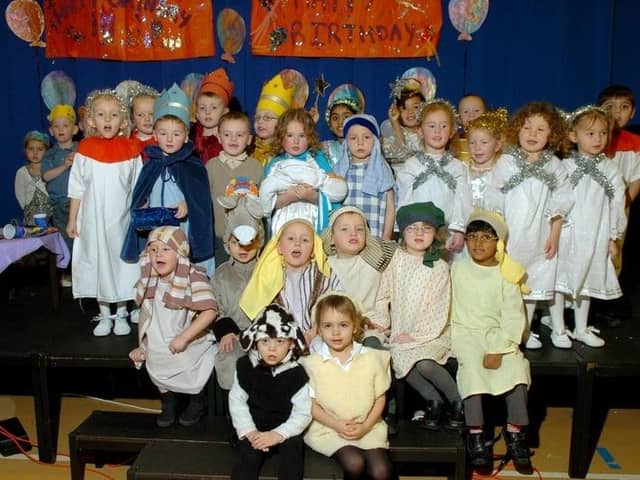 Children from Ribbleton St Joseph's Primary School in their 2008 Nativity production