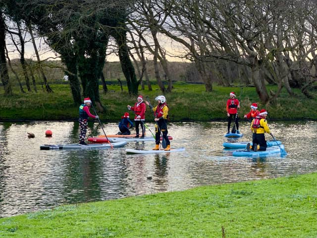 On December 1 lots of Santa's took to the water for the Santa Paddle 2024 to race on paddle boards and to raise money for the RNLI.