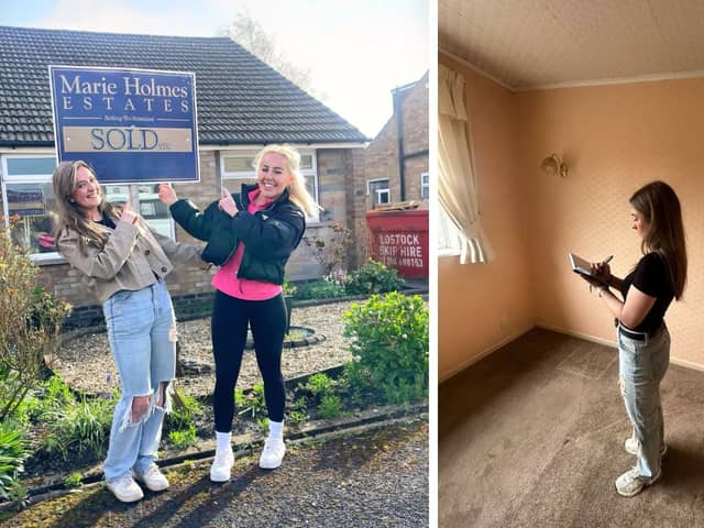 25-year-old Ellie Ditchfield, a firefighter from Chorley, is now a successful property developer after being mentored by Liv Cooke.