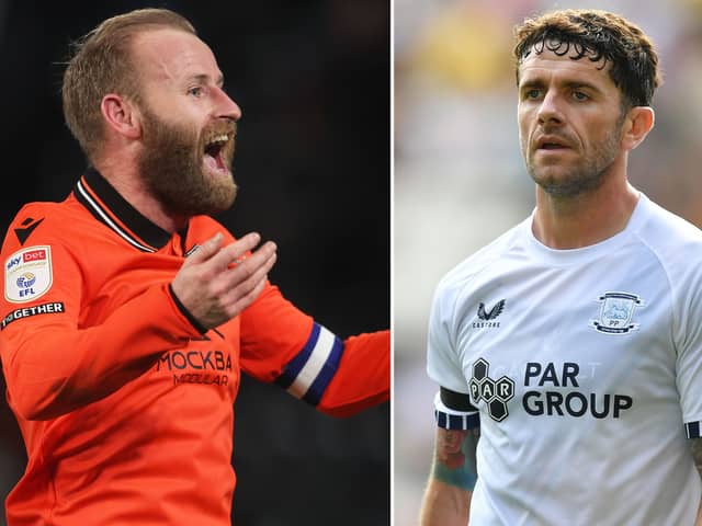 Sheffield Wednesday and Preston North End will have to do without Barry Bannan and Robbie Brady. Suspension and injury are the reasons for their absence. (Image: Nathan Stirk/Getty Images and Dave Howarth/CameraSport.