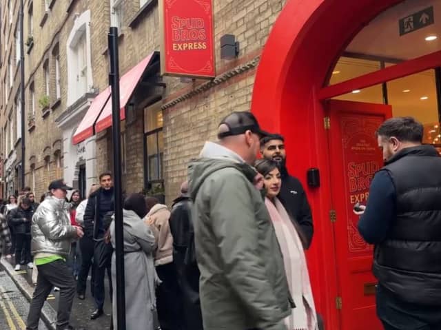 Customers are queueing down the street to get their chops around one of the TikTok famous jacket spuds