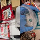 19 people were arrested after heroin, cocaine, ketamine and weapons were seized in Lancashire.