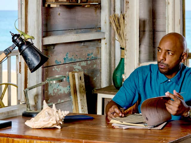 Don Gilet makes his debut at DI Mervin Wilson in the Death In Paradise Christmas special. 