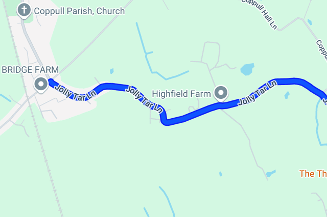 Jolly Tar Lane in Coppull set for five day closure for urgent works