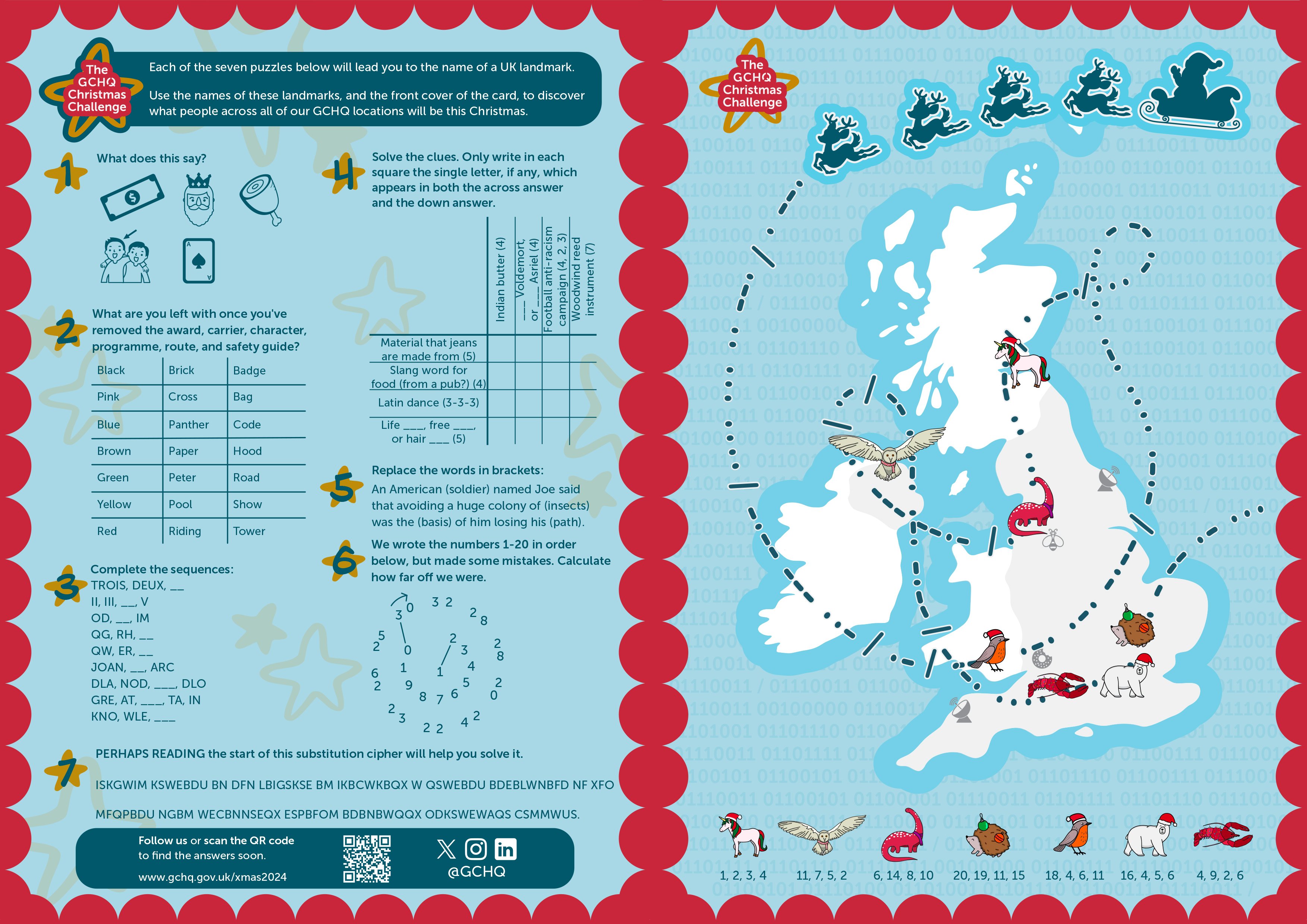 GCHQ's puzzling Christmas card invites families to crack geography