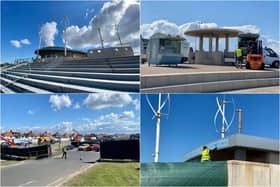 Cleveleys seafront was transformed for the filming of Star Wars: Andor in 2022