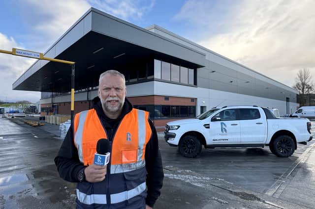 Readstone Construction Project Director Simon Whittam outside the new Fort Vale facility in Simonstone