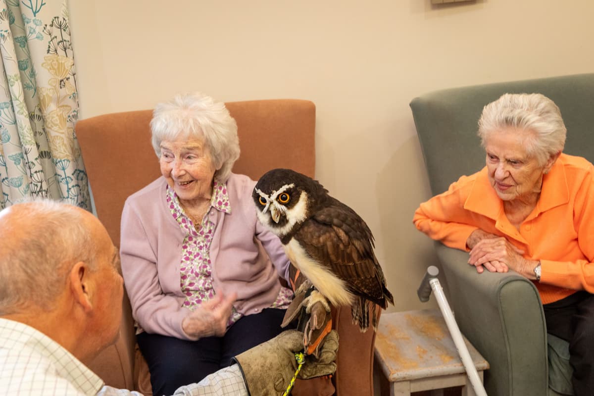 Flying Visit Longridge Care Home residents delighted to receive a flying visit from ...
