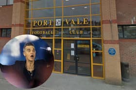A Blackpool man has been accused of allegedly trying to blackmail Port Vale's millionaire owner