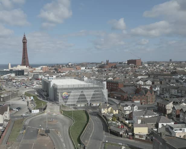 Aerial view of the Blackpool Central site