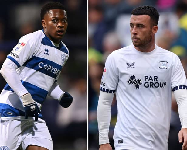 Karamoko Dembele will play no part for QPR due to injury. Sam Greenwood is in line to return to the Preston North End match day squad. (Image: Mike Hewitt and Gary Oakley/Getty Images)