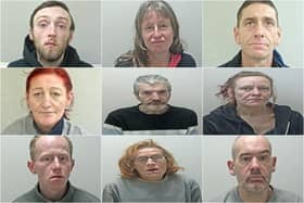 The faces of 37 shoplifters who were punished for their crimes in Lancashire in 2024