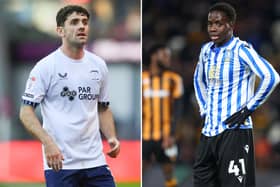 Robbie Brady is a doubt for Preston North End's match on Sunday. Sheffield Wednesday are sweating on the fitness of Djeidi Gassama. (Image: Dave Howarth/CameraSport and Ed Sykes/Getty Images