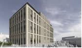 Artist's impression of offices planned on Talbot Road in Blackpool