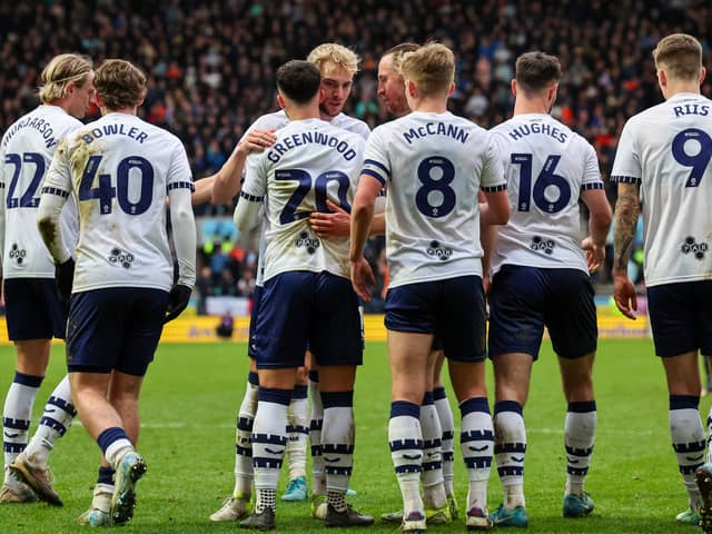 Preston North End's Sam Greenwood celebrates