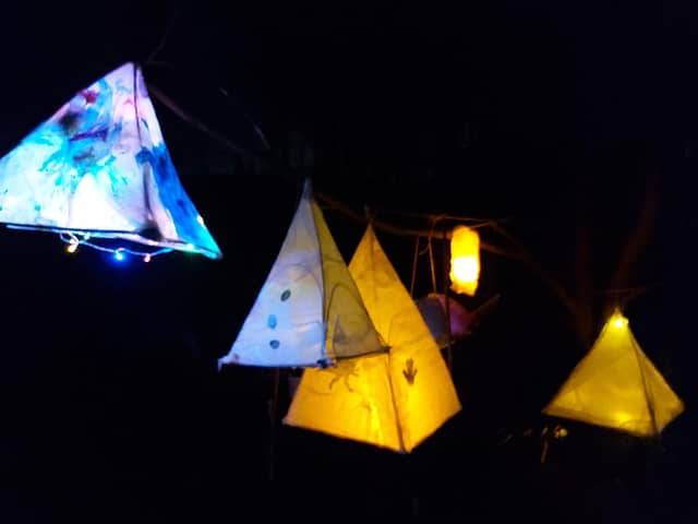 An image from last year's Brinscall Lantern Parade