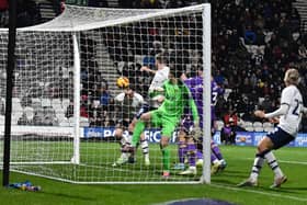 Preston North End's Will Keane scores