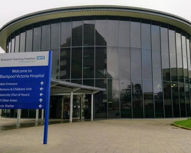 Flu cases have risen at Blackpool Victoria Hospital