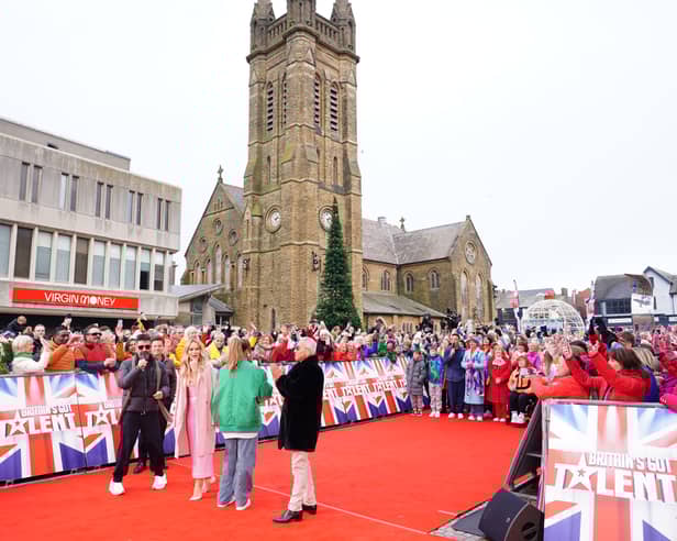 Judges Simon Cowell, Amanda Holden, Alesha Dixon and Bruno Tonioli, arriving for Britain's Got Talent auditions at the Winter Gardens Blackpool in January.