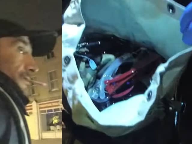 Thieves caught with £5,000 of stolen glasses.
