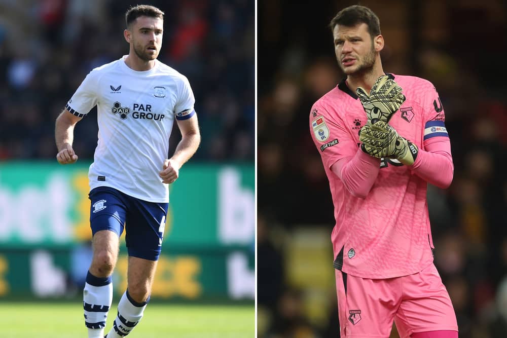 Preston North End will be without Ben Whiteman due to suspension. Daniel Bachmann, Watford's skipper is missing through injury. 