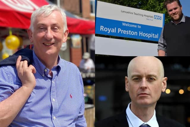 Clockwise form left: Chorley MP Sir Lindsay Hoyle, Preston Liberal Democrat group leader John Potter and the Labour leader of Preston City Council, Matthew Brown