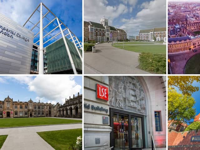 These universities ranked among the UK's finest, in the country's 'definitive' university league table