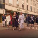 The  now former Mayor. Rose Kinsella makes her way down Fishergate in Preston town centre during the mayoral procession at St. Wilfred's R.C Church