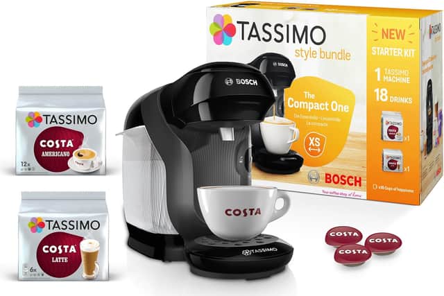 The £39.99 bundle deal includes 18 pods of Costa coffee