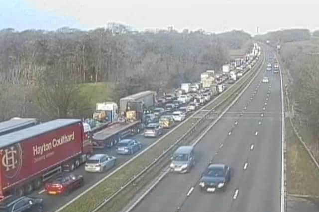 All lanes on the M6 are expected to open at noon.